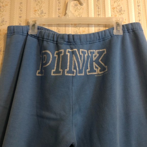 Y2K VTG 2007 VS Pink Campus Pants Sz L Phi Beta Pink - Picture 3 of 7